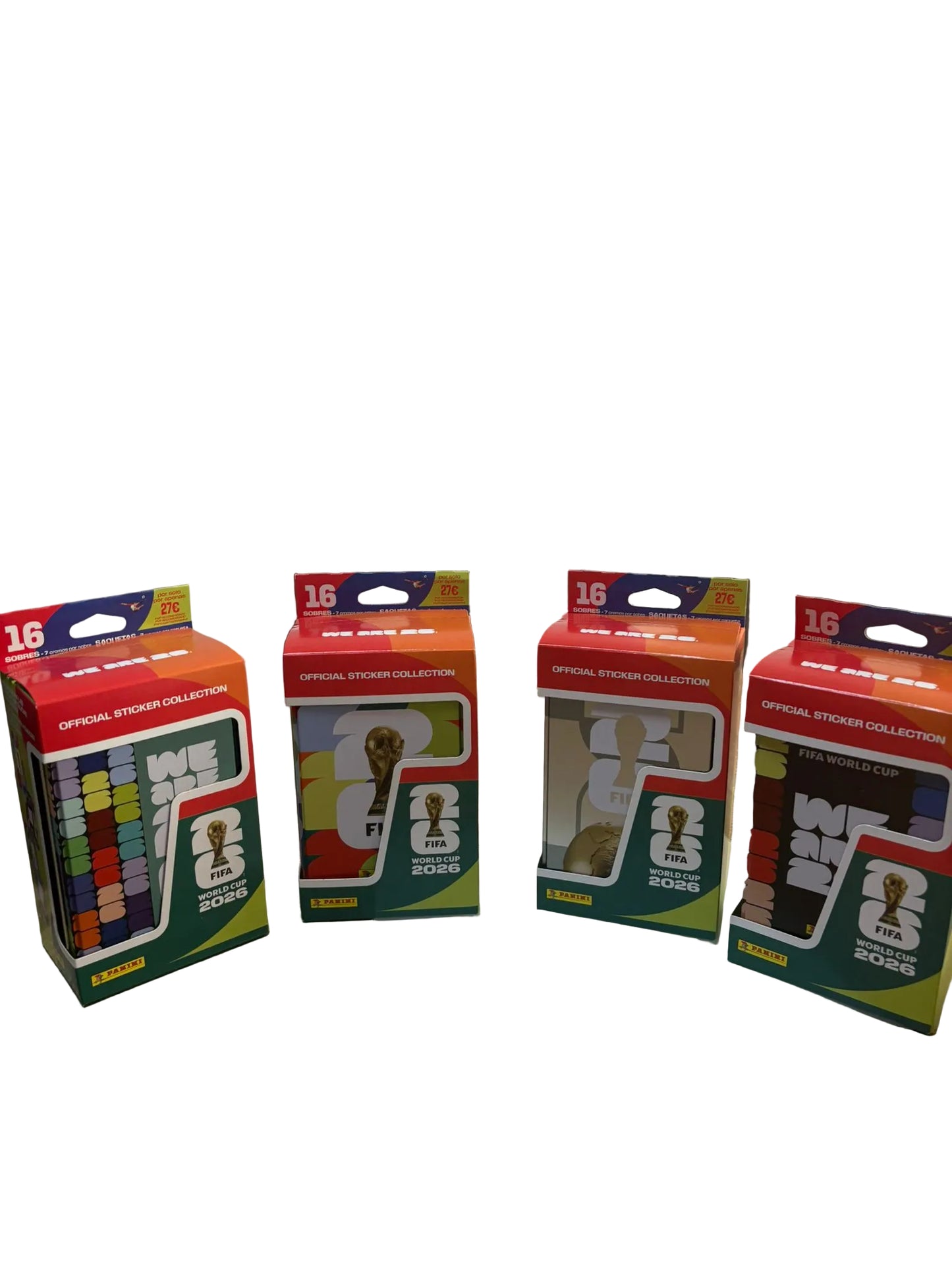 Caja Metálica Grande Panini FIFA World Cup 2026 + 16 Sobres Oficiales de Cromos