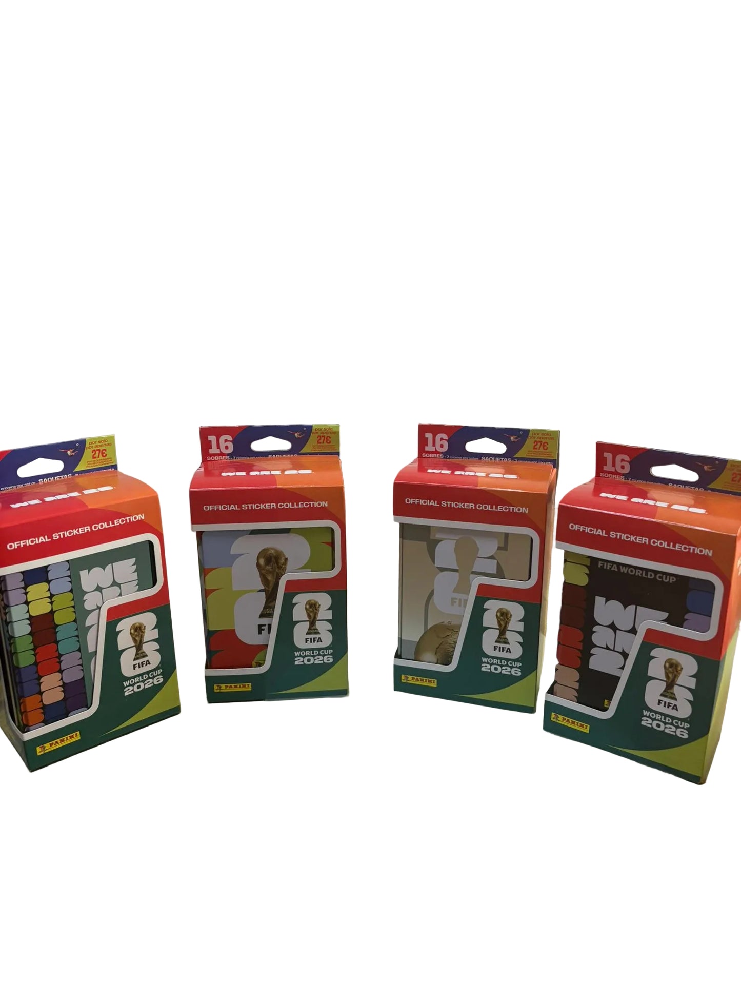 Caja Metálica Grande Panini FIFA World Cup 2026 + 16 Sobres Oficiales de Cromos