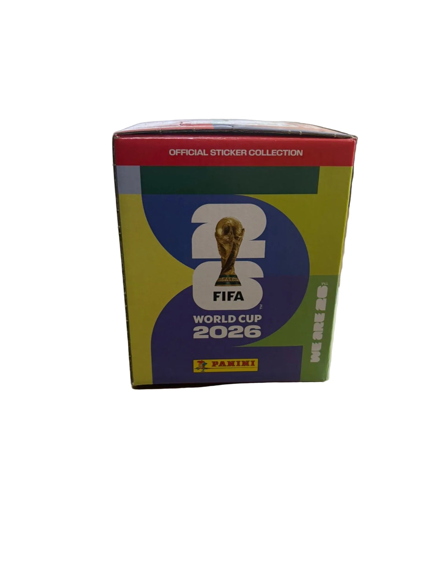 Caja Metálica Pequeña Panini FIFA World Cup 2026 + 8 Sobres Oficiales de Cromos